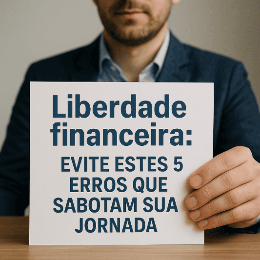 Liberdade financeira: evite estes 5 erros que sabotam sua jornada